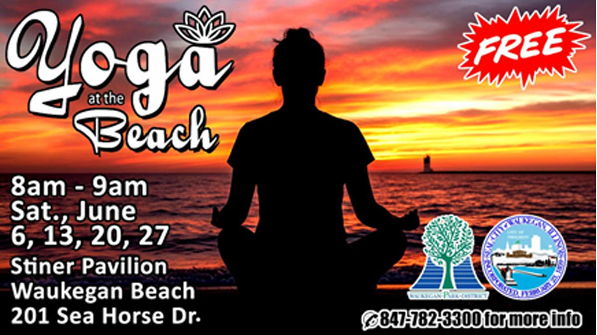 Yoga at the Beach in Waukegan